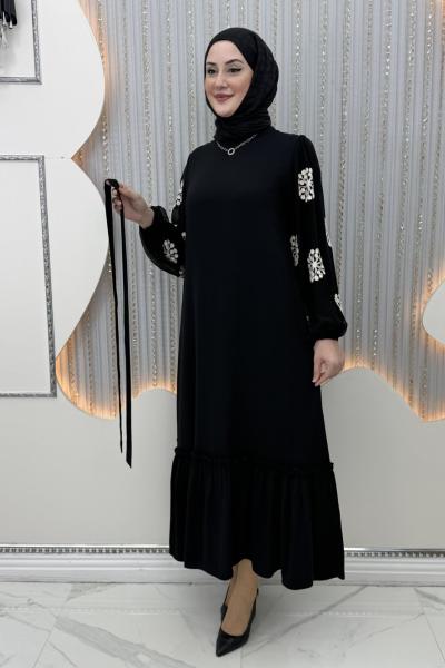 Ecenaz Elbise Siyah