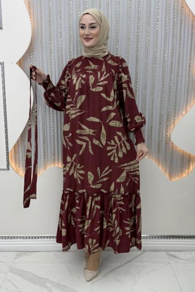 Liva Elbise Bordo