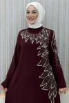 Hasret Pantolonlu Takım Bordo