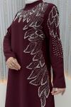 Hasret Pantolonlu Takım Bordo