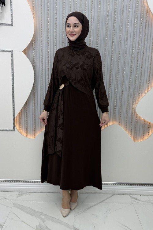Sevda Elbise Kahverengi