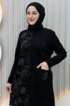 Gölge Pantolonlu Takım Siyah