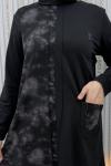 Gölge Pantolonlu Takım Siyah