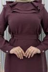 Firuze Pantolonlu Takım Bordo