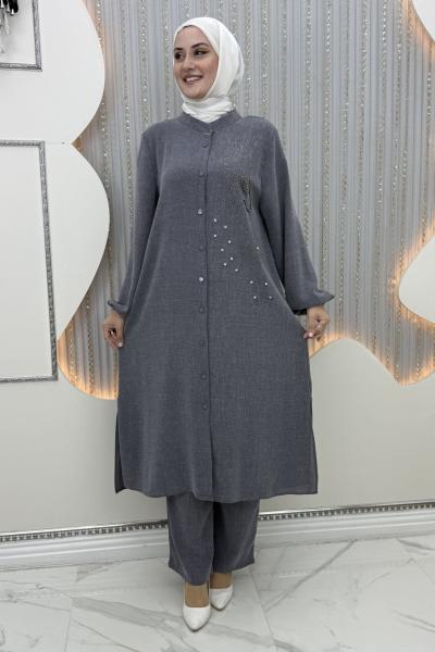 Duha taşlı takım Siyah